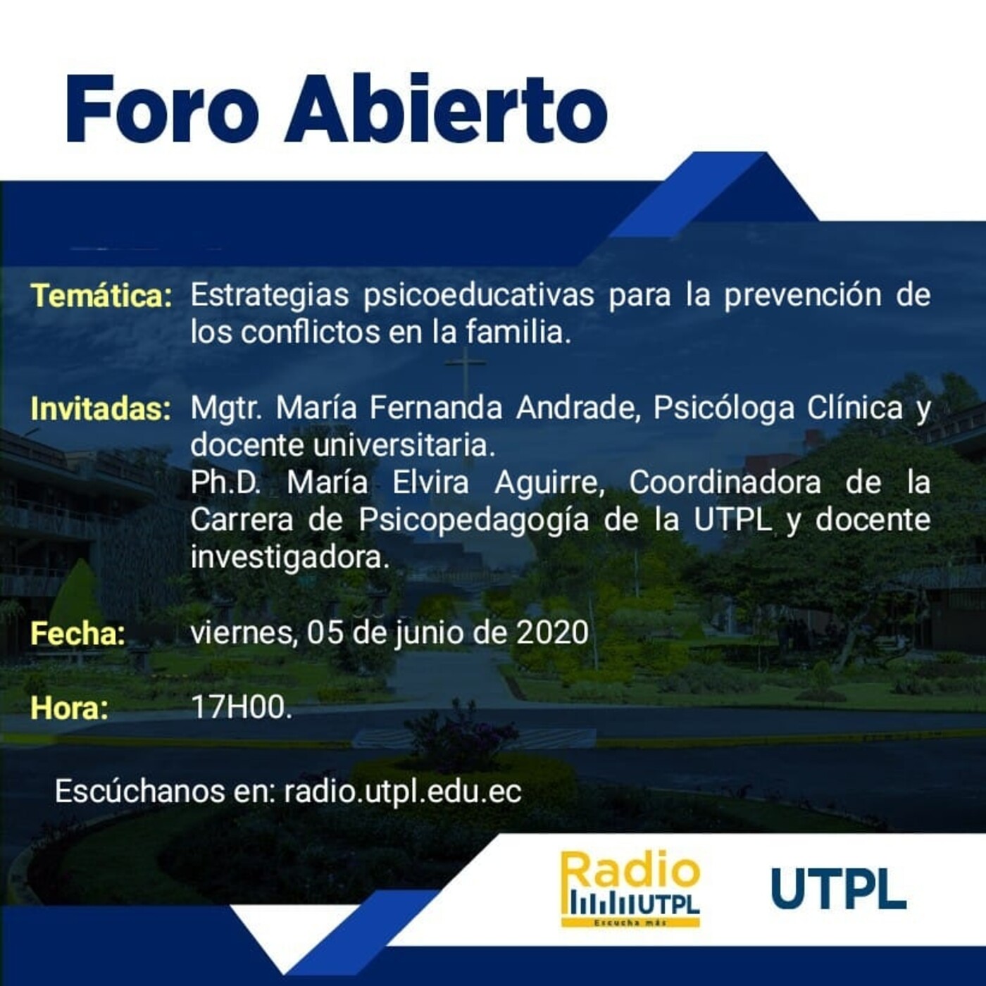 Foro Abierto, primer programa