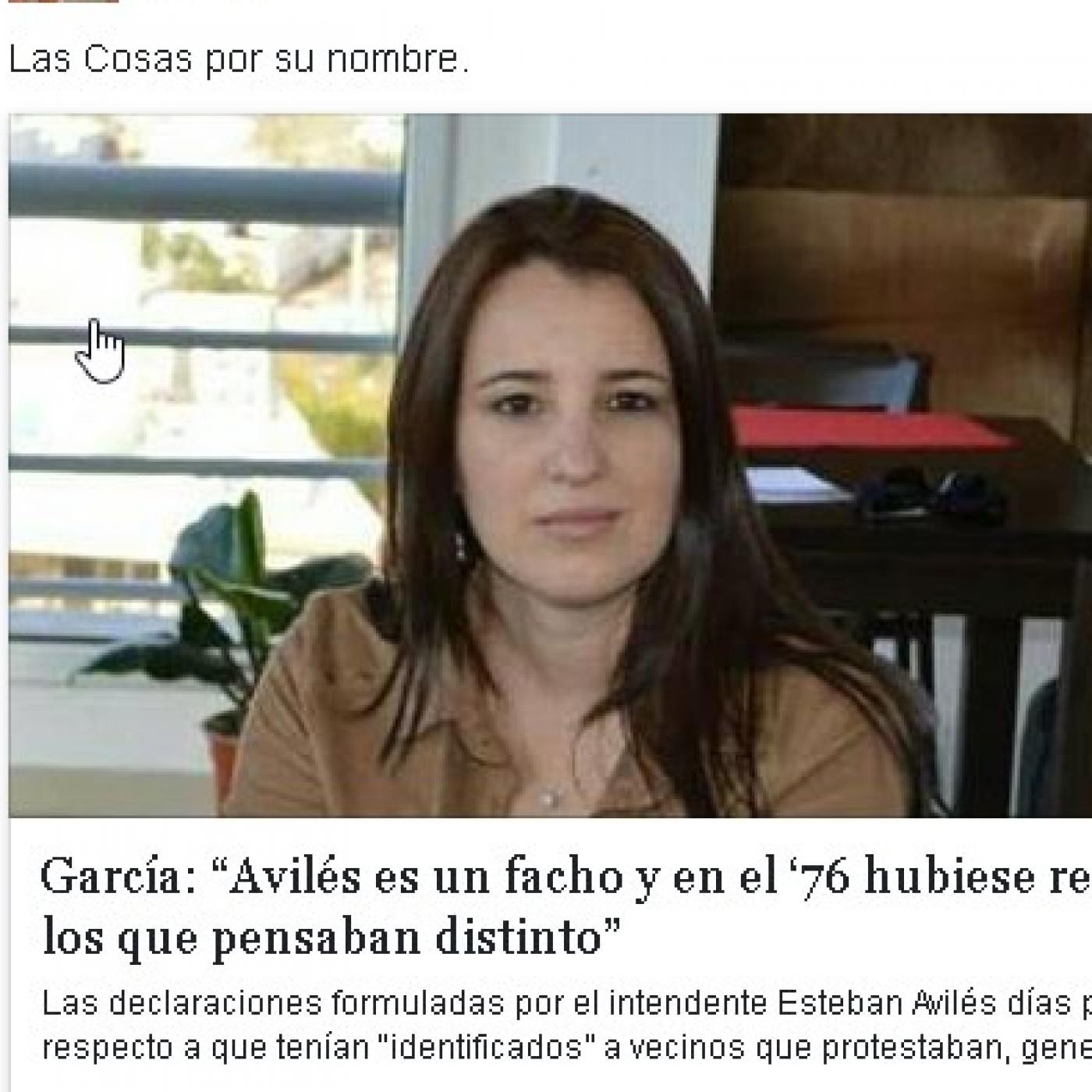 160630 Paola Garcia Vice pte comite ucr vcp Aviles es facho y autoritario
