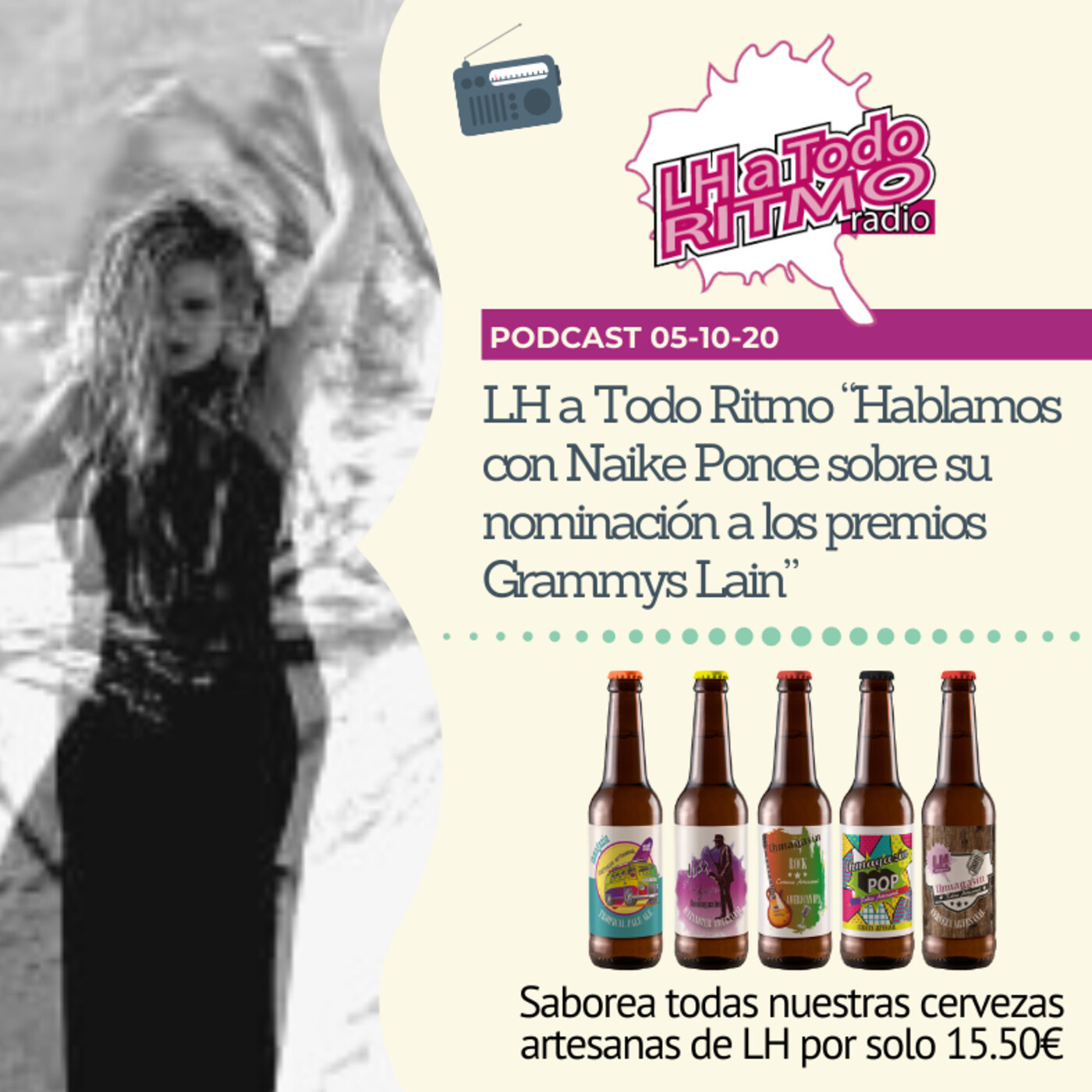 LH a Todo Ritmo “Hablamos con Naike Ponce sobre su nominación a los premios Grammys Lain” episode artwork
