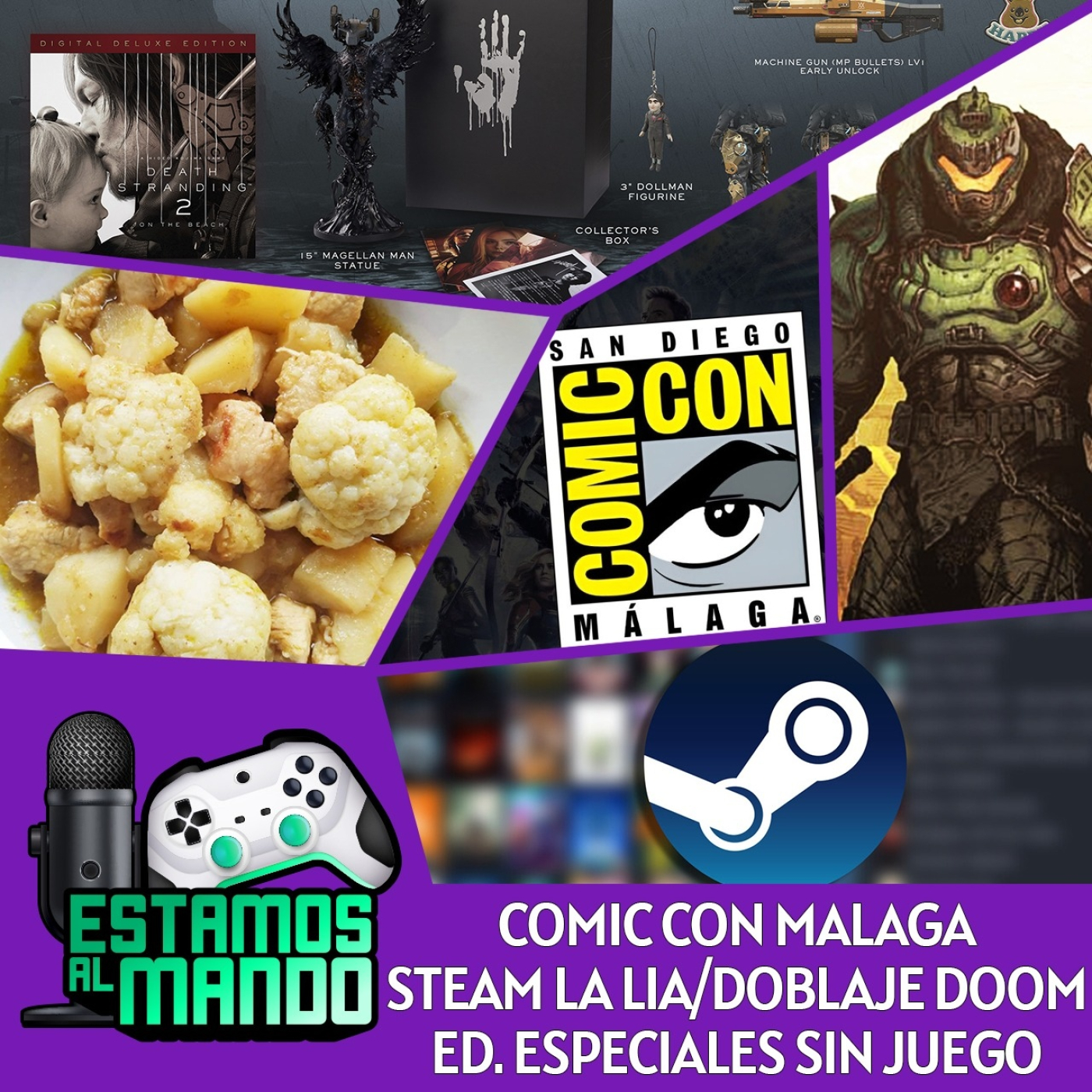 EAM 7-70 -Patatas y Coliflor- Comic Con, Doom y el doblaje, Steam va a peor
