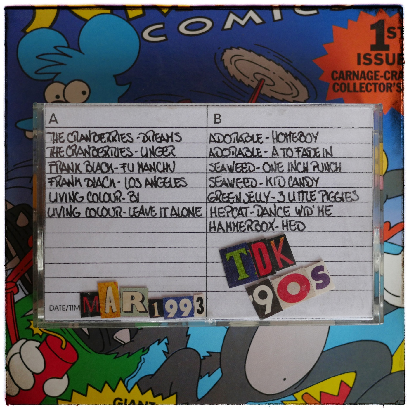 TDK 90s #140 - Marzo 1993 (Cranberries - Frank Black - Living Colour) episode artwork