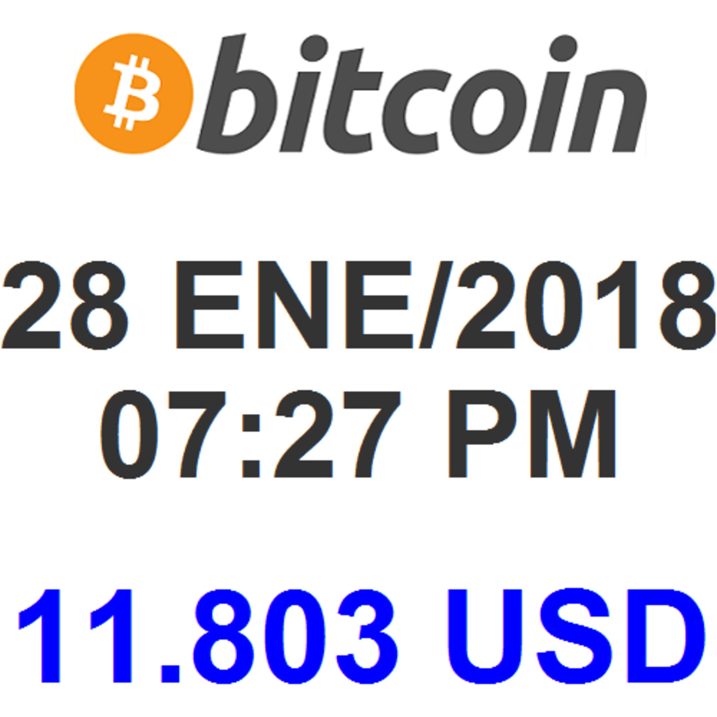 Bitcoin y Criptomonedas 28 ENE/2018 07:27 PM