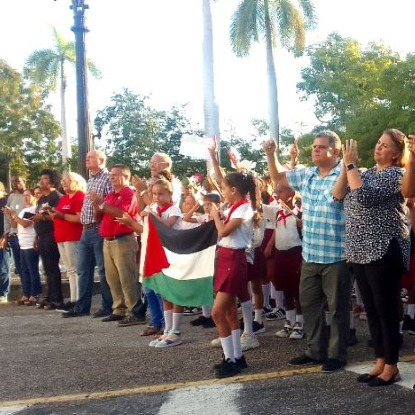 Pueblo cienfueguero reclama justicia a favor de la causa Palestina