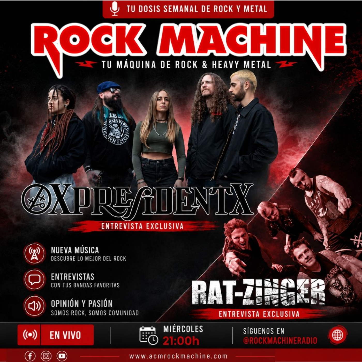 Rock Machine 10x37 | Rat-zinger & XpresidentX (Entrevistas) episode artwork