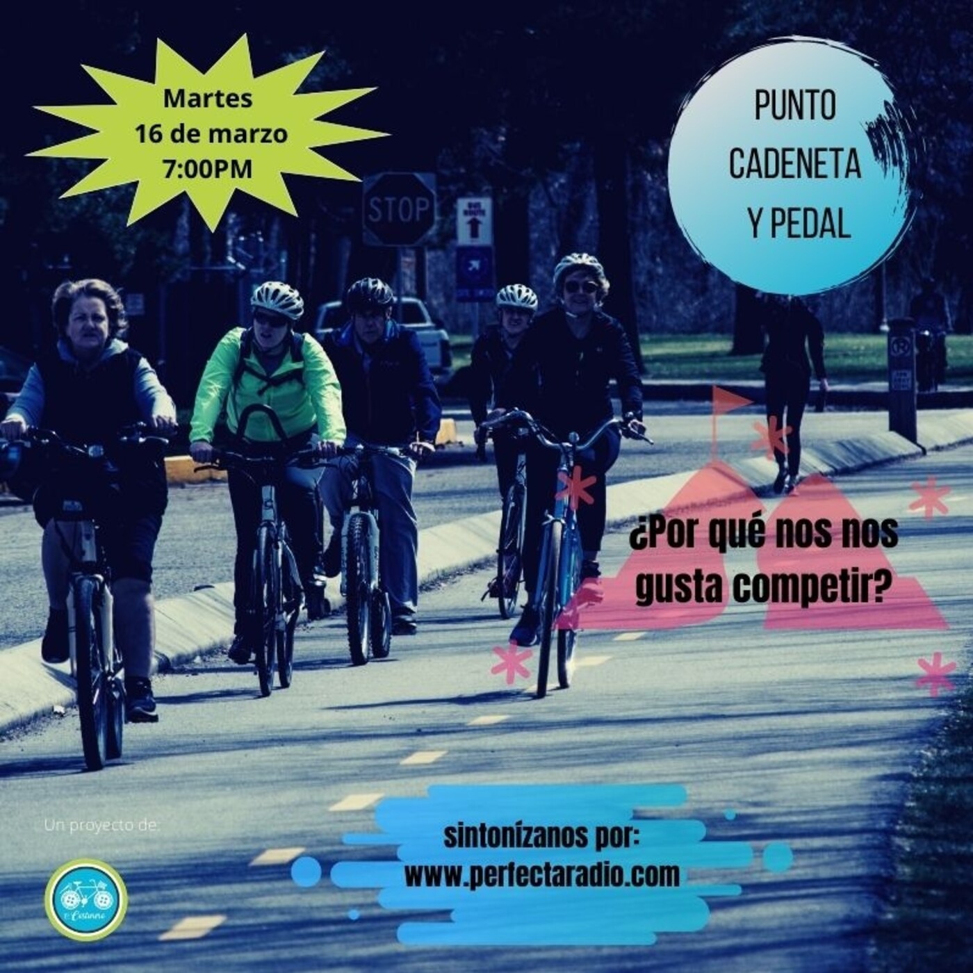 Punto, cadeneta y pedal