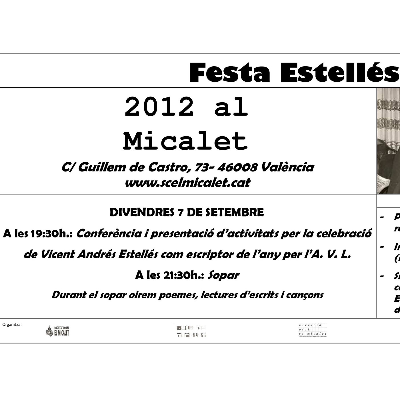 Sopar Estellés. València 2012