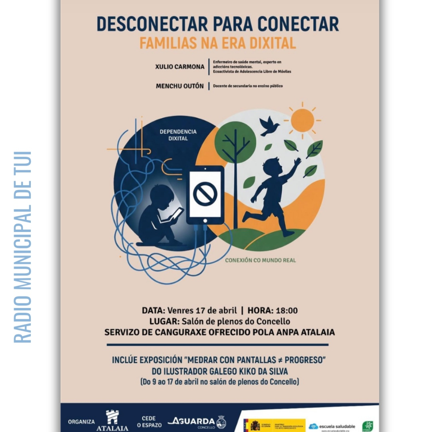 Ent. Eva Gándara, da ANPA Atalaia; e Xulio Carmona, enfermeiro | Charla "Desconectar para conectar" episode artwork