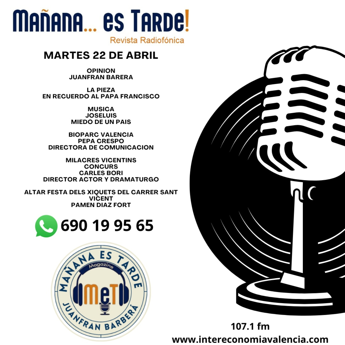 MAÑANA ES TARDE!!! MET