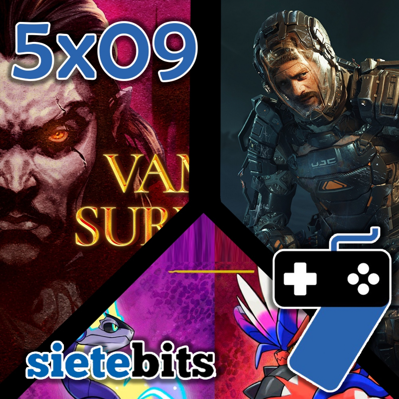 SieteBITS 5x10 | Jugamos y opinamos: The Callisto Protocol, Vampire Survivors y Pokemon Escarlata y Púrpura episode artwork