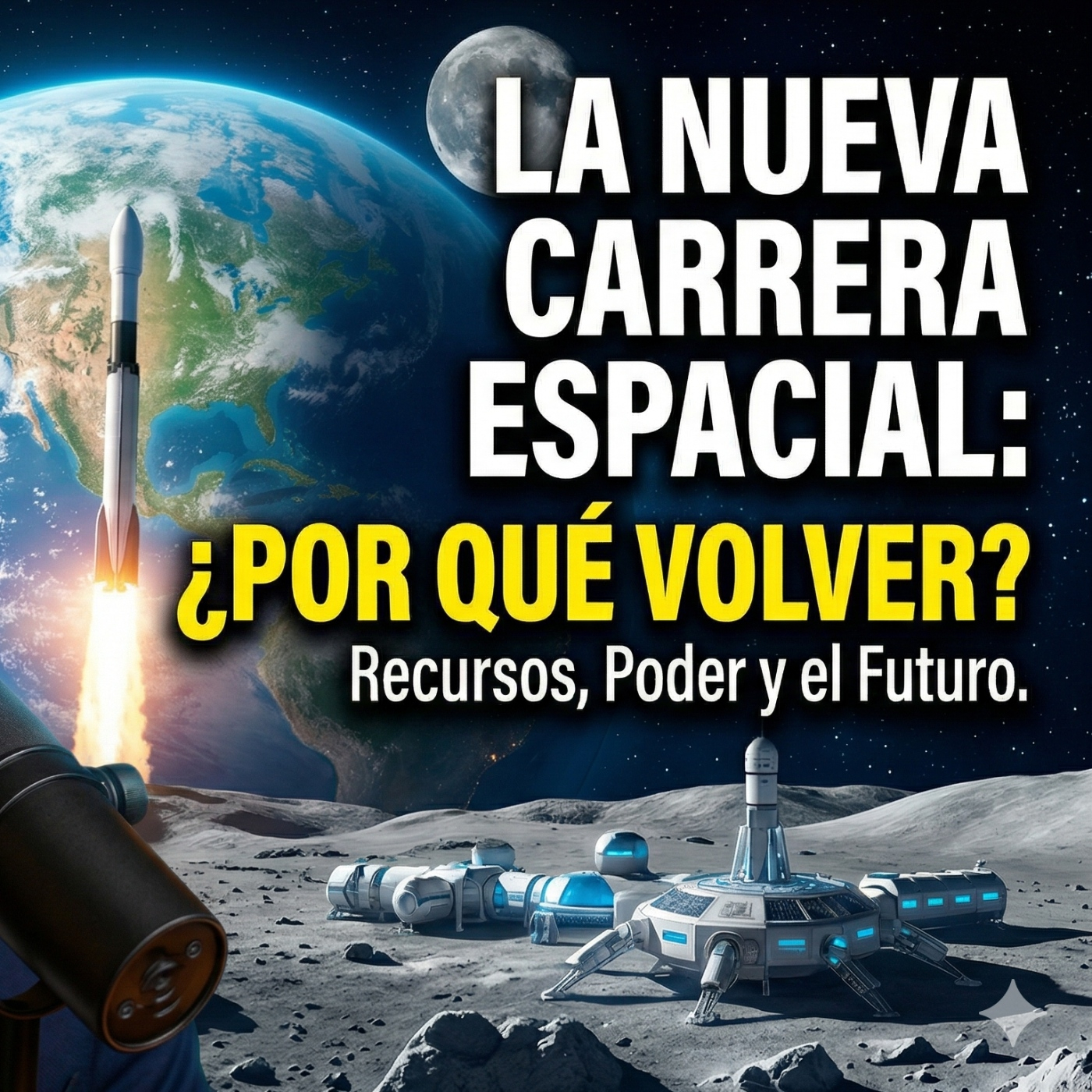 Astropolítica: Cómo el control de la órbita lunar decidirá quién manda en la Tierra