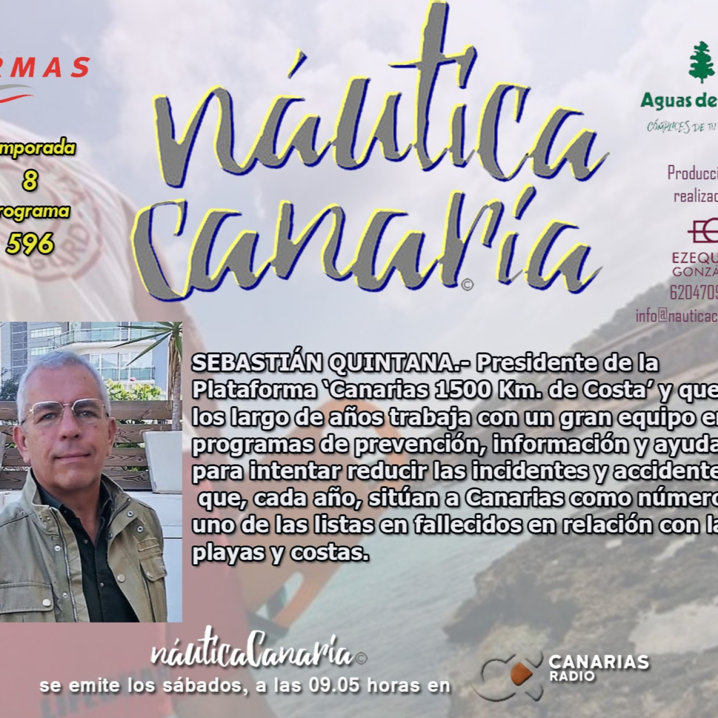 NÁUTICA CANARIA Radio.- 595. Sebastián Quintana. 1500km de Costa episode artwork