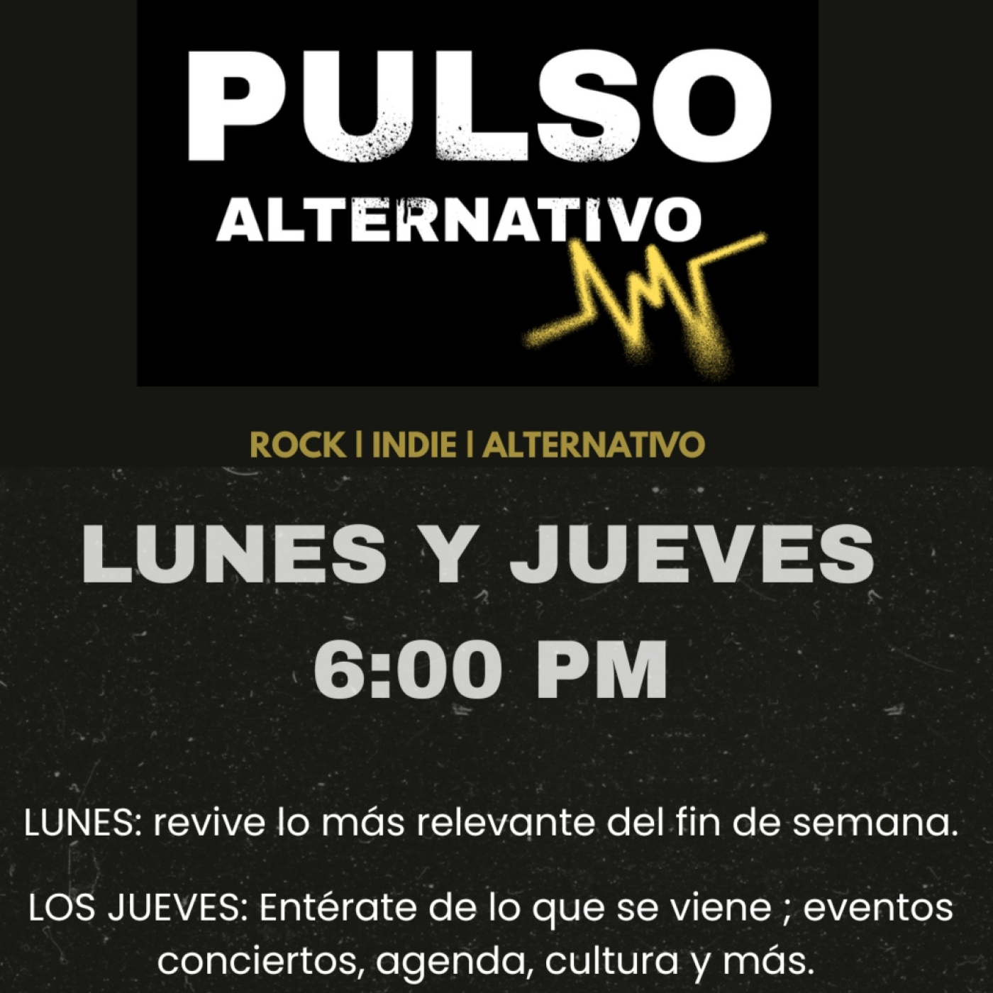 Pulso Alternativo S2E34 | Bad Bunny Special (Agenda para el fin del 4 al 7 de Junio) episode artwork