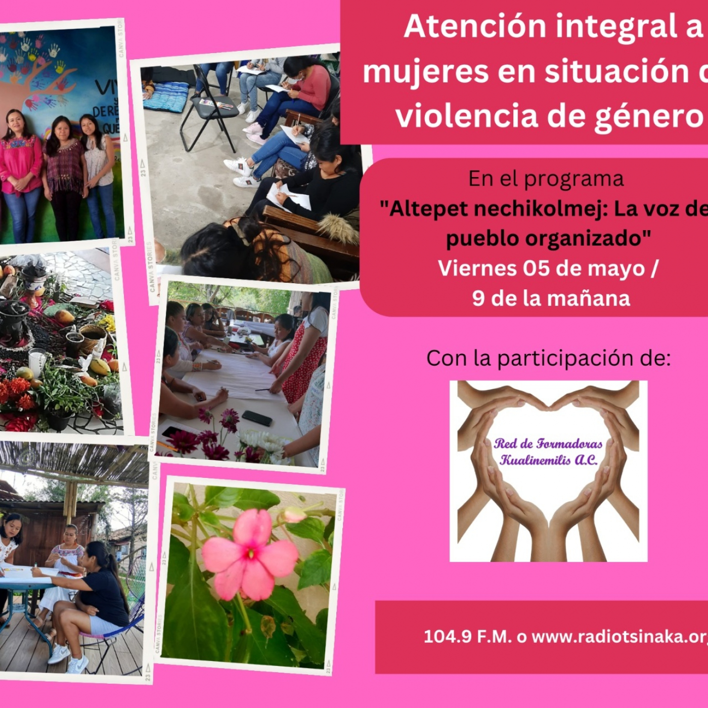 Radio Tsinaka Atención integra a mujeres en situación de violencia de género