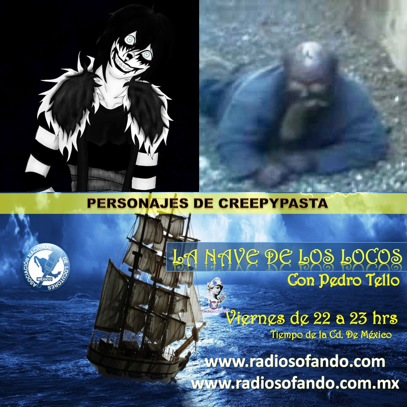 La Nave de los Locos_PERSONAJES DE CREEPYPASTA_30-07-23 episode artwork