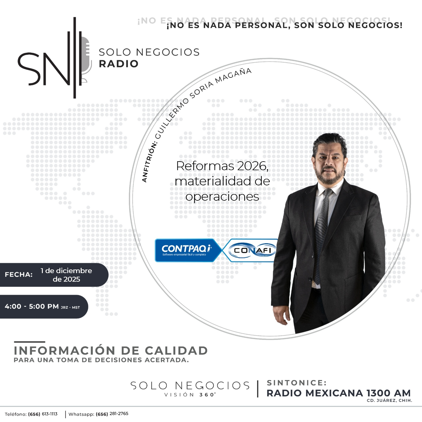 [SNR-01/12/2025] Reformas 2026, materialidad de operaciones