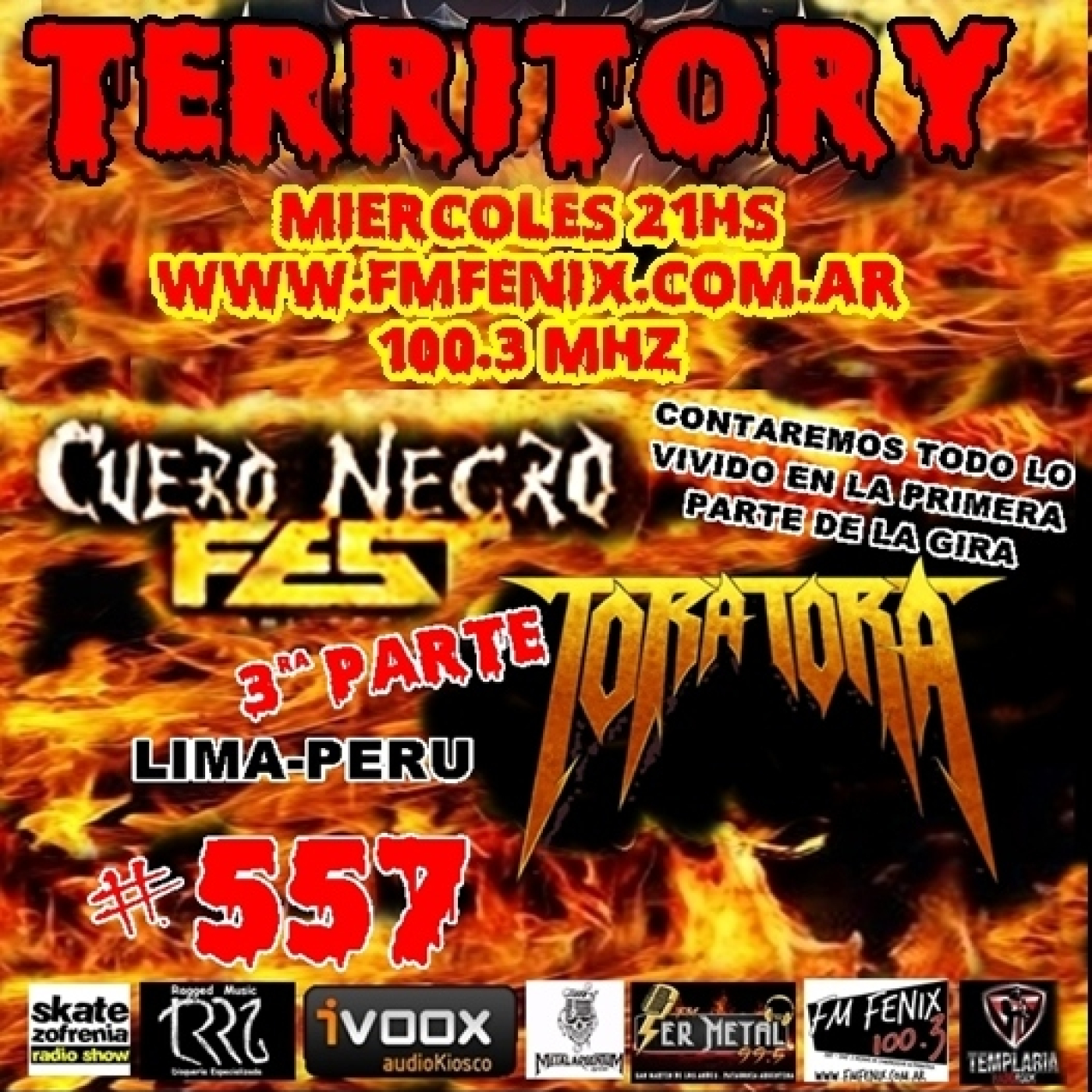 TERRITORY RADIO #557 (22-10-2025) TORA TORA CUERO NEGRO FEST. PARTE 3.