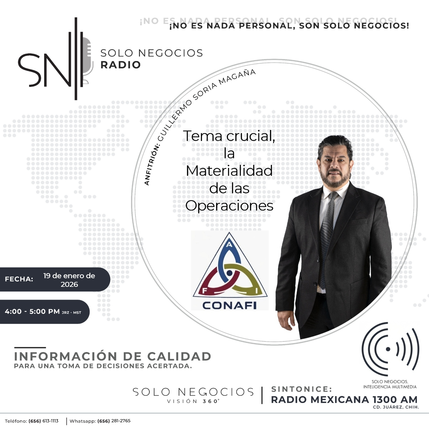 [SNR-19/01/2026] Tema crucial, la Materialidad de las Operaciones