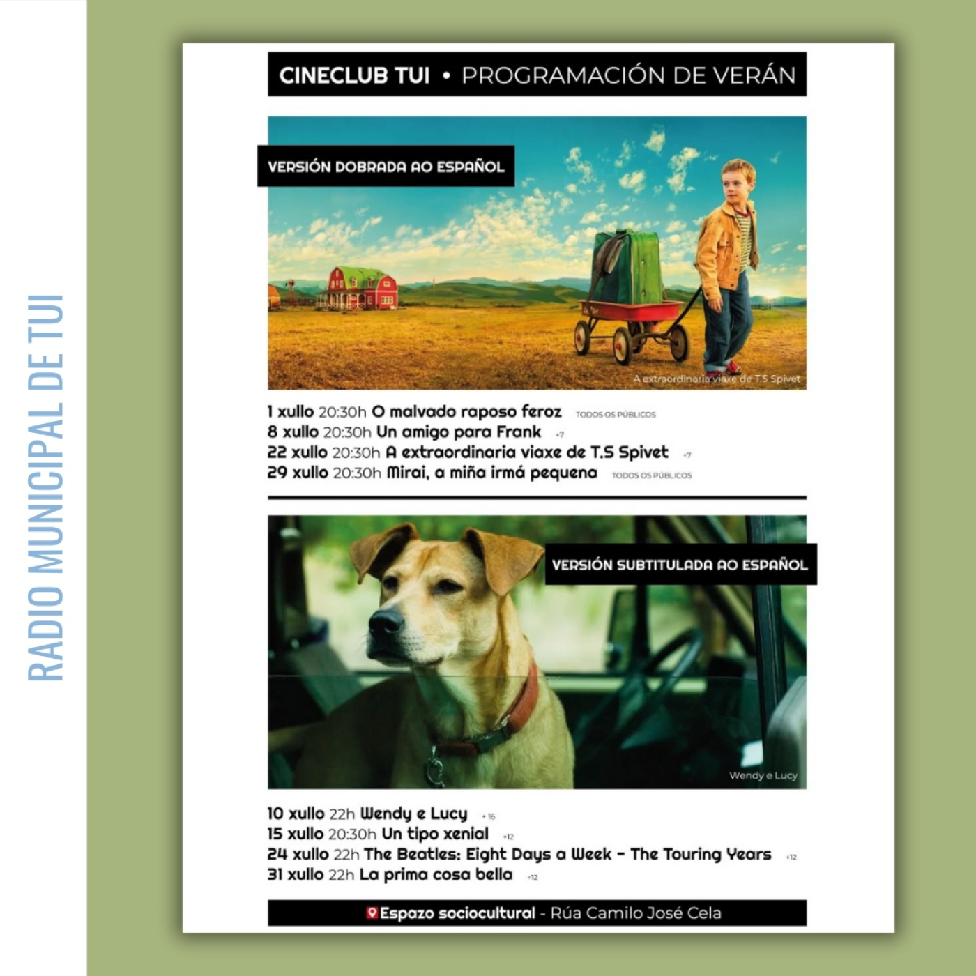 Ent. Noemí Guisande, do Cineclub Tui | Programación mes de xullo episode artwork