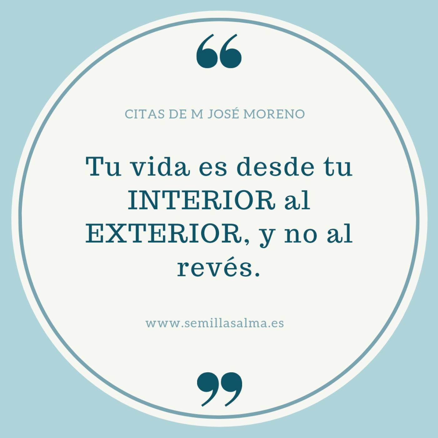 María José Moreno en Semillas del Alma