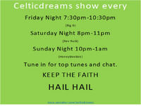 Celticdreams Friday 15/02/19