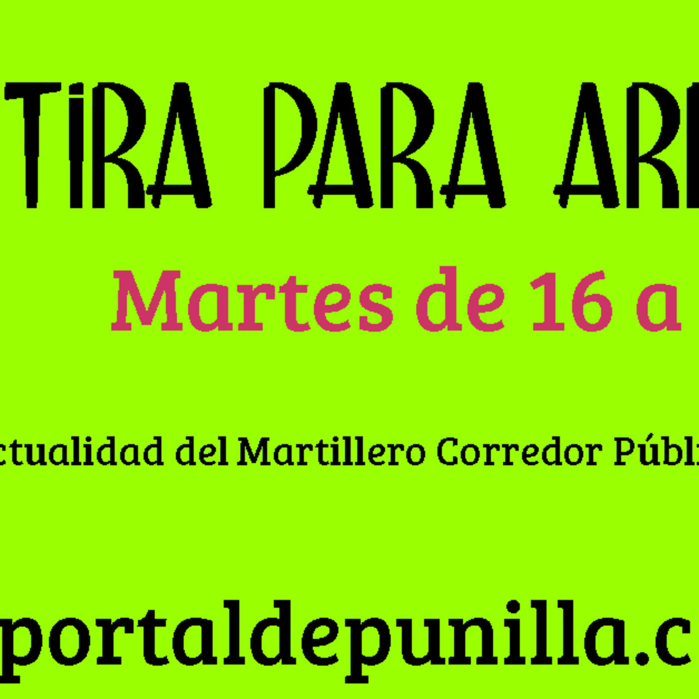 TIRA PARA ARRIBA