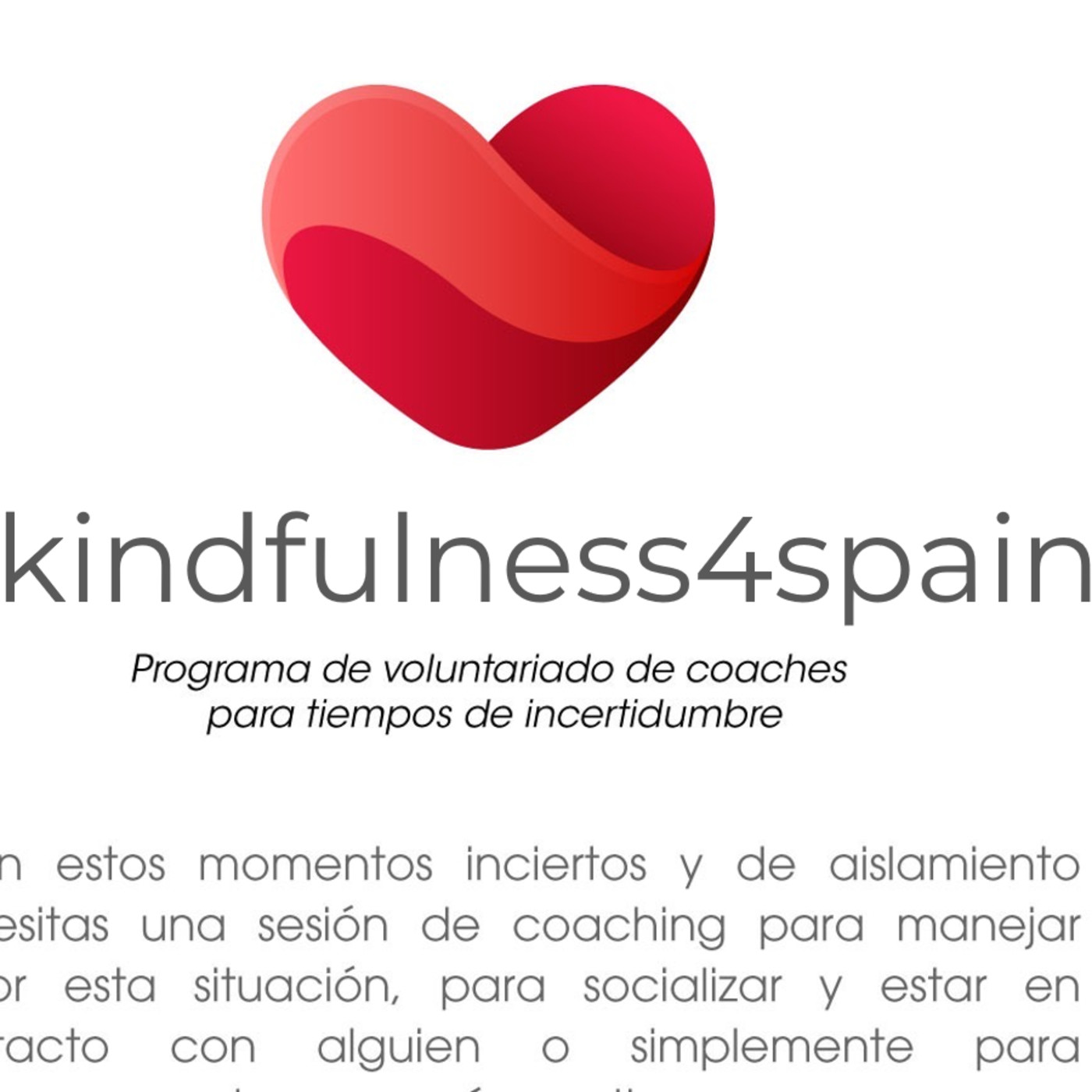 Programa  #coaches4spain #mindfulnes4spain