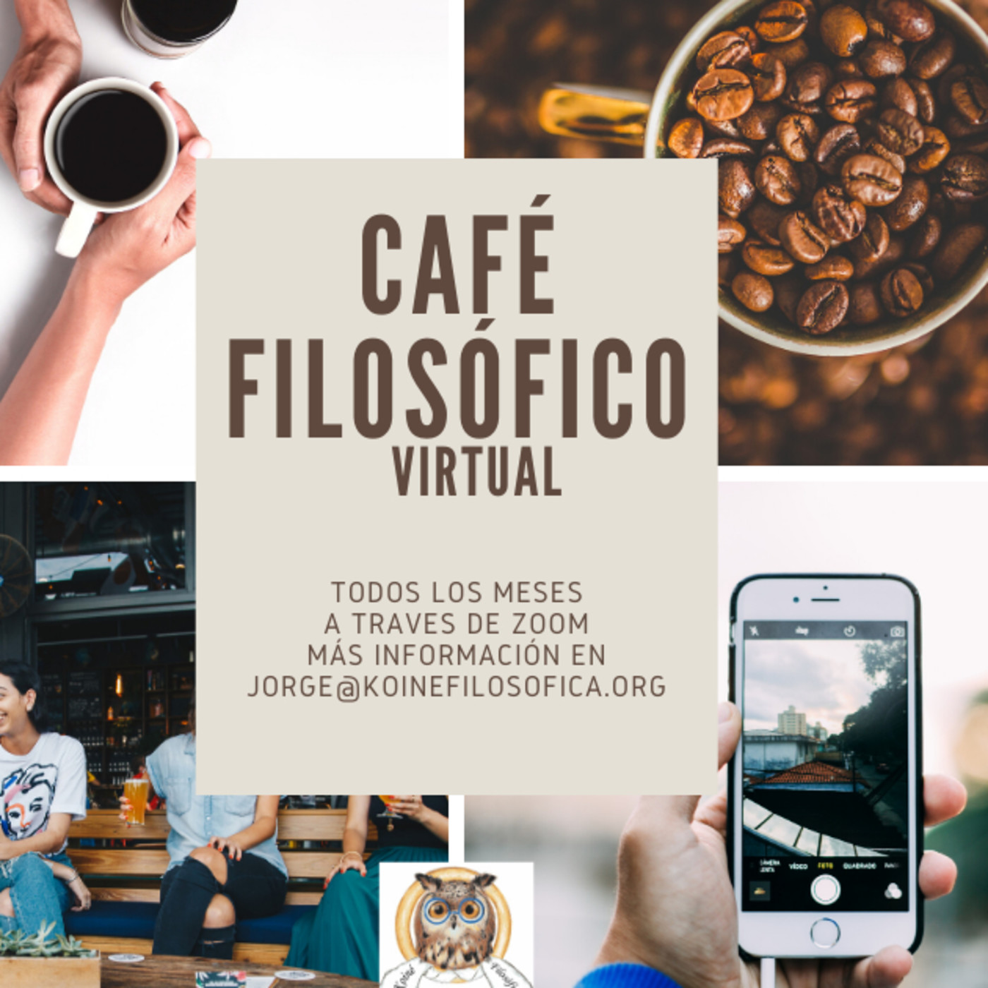 Cafés Filosóficos Virtuales. 2020-21